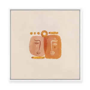 Tangerine Faces I | Framed Canvas by ARTHOUSEco, a Painted Canvases for sale on Style Sourcebook