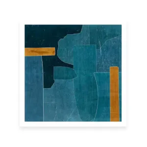 Puzzle Blue Cut Out by ARTHOUSEco Luxe, a Prints for sale on Style Sourcebook