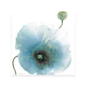 Iridescent Blue Poppy I by ARTHOUSEco Luxe, a Prints for sale on Style Sourcebook