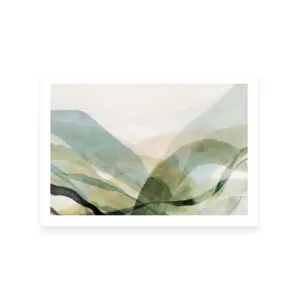 Green Ribbon Hills II by ARTHOUSEco Luxe, a Prints for sale on Style Sourcebook