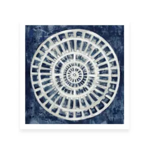 Blue Textured Medallion by ARTHOUSEco Luxe, a Prints for sale on Style Sourcebook