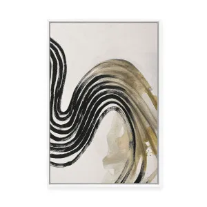 Stripes | Framed Canvas by Design Fabrikken, a Painted Canvases for sale on Style Sourcebook