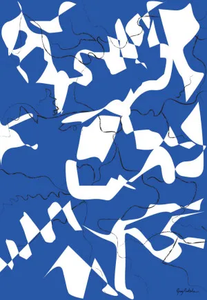 Scribble Blue by Greg Natale, a Prints for sale on Style Sourcebook