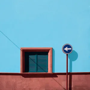 Urban Minimalism | Blue and Blush by Inge Schuster, a Prints for sale on Style Sourcebook