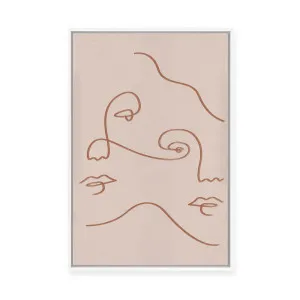 Twins | Framed Canvas by Kit Agar, a Painted Canvases for sale on Style Sourcebook