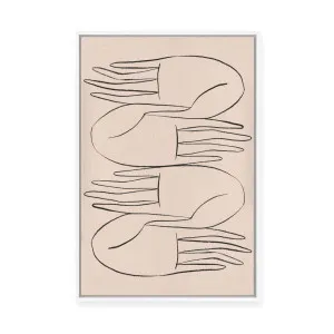 Helping Hands | Framed Canvas by Kit Agar, a Painted Canvases for sale on Style Sourcebook