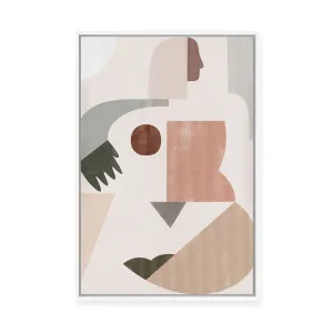 Lady Geometry | Framed Canvas by Kit Agar, a Painted Canvases for sale on Style Sourcebook