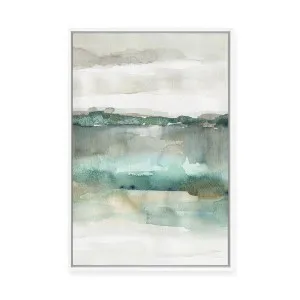 Soft Emerald Harmony | Framed Canvas by Luxe Canvas, a Painted Canvases for sale on Style Sourcebook