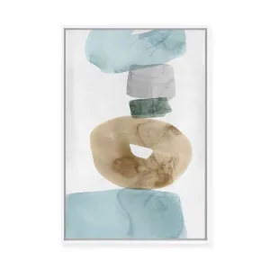 Aqua Tilt I | Framed Canvas by Luxe Canvas, a Painted Canvases for sale on Style Sourcebook