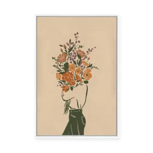 Flowers for You | Cropped | Framed Canvas by Mandy Tea Design, a Painted Canvases for sale on Style Sourcebook