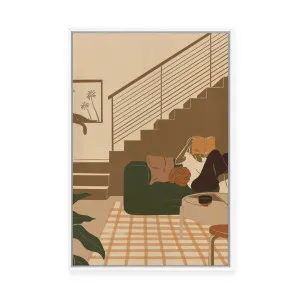 Staycation | Framed Canvas by Mandy Tea Design, a Painted Canvases for sale on Style Sourcebook