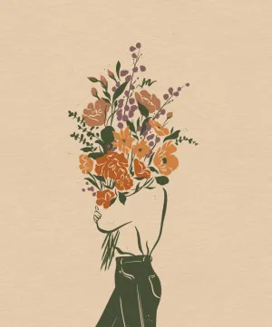 Flowers for You | Cropped by Mandy Tea Design, a Prints for sale on Style Sourcebook