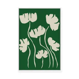 The Magical Green Floral | Framed Canvas by Miho Art Studio, a Painted Canvases for sale on Style Sourcebook