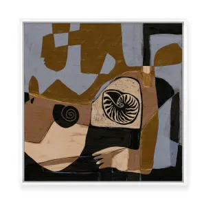 Shell Abstract | Framed Canvas by Shatha Al Dafai, a Painted Canvases for sale on Style Sourcebook