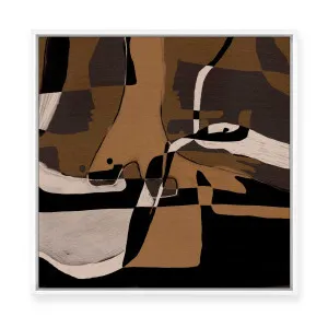 Becoming V | Framed Canvas by Shatha Al Dafai, a Painted Canvases for sale on Style Sourcebook