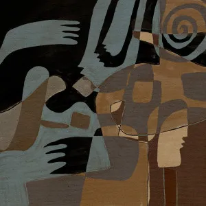 Dark Cubist II by Shatha Al Dafai, a Prints for sale on Style Sourcebook