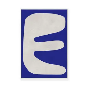 Modern Geometric in Cobalt IV | Framed Canvas by Vitor Costa, a Painted Canvases for sale on Style Sourcebook