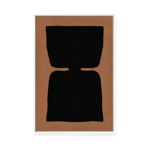 Modern Geometric in Tan V | Framed Canvas by Vitor Costa, a Painted Canvases for sale on Style Sourcebook