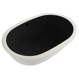 Turner Hastings Narva 57 x 39 Undercounter Pill Basin Matte Black NA572UPB-MB by Turner Hastings, a Basins for sale on Style Sourcebook