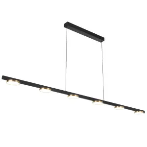 Telbix Fordo Contemporary 1800mm LED Linear Pendant Black by Telbix, a Pendant Lighting for sale on Style Sourcebook