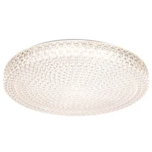 Telbix Eltz Modern Tricolour LED Oyster Light with Decorative Textured Shade Large by Telbix, a LED Lighting for sale on Style Sourcebook
