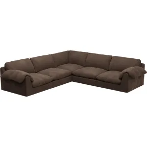 Ludlow Muse Chocolate Corner Sofa - 5 Seater by James Lane, a Sofas for sale on Style Sourcebook