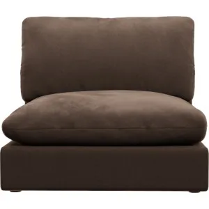 Ludlow Muse Chocolate Armless Sofa Chair Module by James Lane, a Sofas for sale on Style Sourcebook