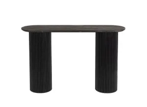 Paloma Black Marquina Marble & Mango Wood Console Table by James Lane, a Console Table for sale on Style Sourcebook