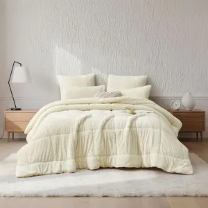 Morgan and Reid All Seasons Snuggle Fleece Ivory Comforter Set by null, a Quilts & Bedspreads for sale on Style Sourcebook