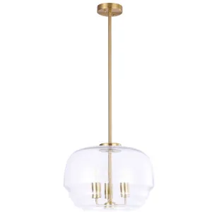 CLA Cuad Pendant with Wine Glass Inspired Tiered Glass Shade - Clear by Compact Lamps Australia, a Lighting for sale on Style Sourcebook