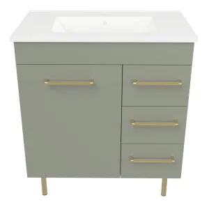 Bargo Vanity 750mm Centre Bowl Alpha Top On Legs by Timberline, a Vanities for sale on Style Sourcebook