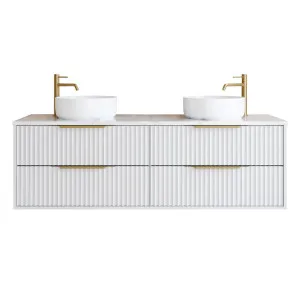 Emmett Vanity 1500mm Double WG Basins SilkSurface AC Top Wall hung by Timberline, a Vanities for sale on Style Sourcebook