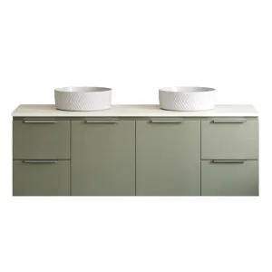 Nevada Vanity 1500mm Double WG Basins SilkSurface AC Top Wall hung by Timberline, a Vanities for sale on Style Sourcebook