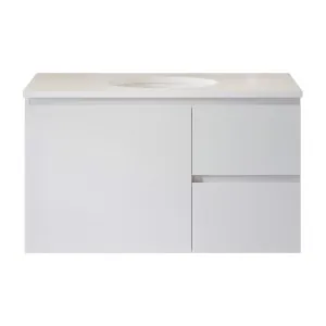 Nevada Vanity 900mm Centre WG Basin SilkSurface UC Top Wall hung by Timberline, a Vanities for sale on Style Sourcebook