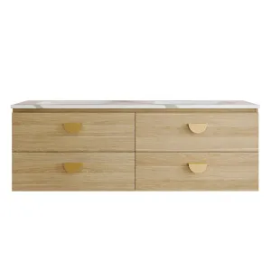 Nevada Plus Vanity 1500mm Double WG Basins SilkSurface UC Top Wall hung by Timberline, a Vanities for sale on Style Sourcebook