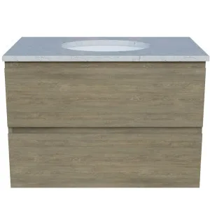 Nevada Plus Vanity 750mm Centre WG Basin SilkSurface UC Top Wall hung by Timberline, a Vanities for sale on Style Sourcebook