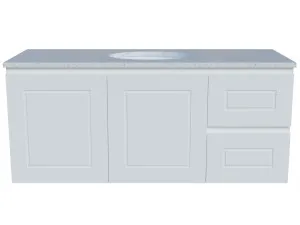 Nevada Classic Vanity 1200mm Centre WG Basin SilkSurface UC Top Wall hung by Timberline, a Vanities for sale on Style Sourcebook