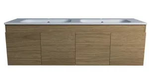 Rockford Vanity 1500mm Double Bowl Haven Top Wall hung by Timberline, a Vanities for sale on Style Sourcebook