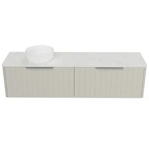 Saba Vanity 1800mm Left WG Basin SilkSurface AC Top Wall hung by Timberline, a Vanities for sale on Style Sourcebook