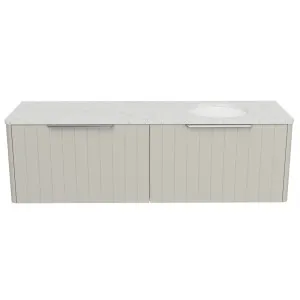 Saba Vanity 1500mm Right WG Basin SilkSurface UC Top Wall hung by Timberline, a Vanities for sale on Style Sourcebook