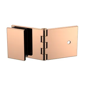 Adjustable Angle Wall to Glass Brackets with 30mm Cover plate - Polished Rose Gold by Estelle, a Bathroom Fixtures for sale on Style Sourcebook
