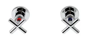 Alpha Cross Handle Wall Top Assemblies J/V Lf | Made From Brass In Chrome Finish By Raymor by Raymor, a Bathroom Taps & Mixers for sale on Style Sourcebook