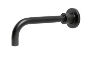 Alpha Basin Or Bath Wall Spout 200mm Lf | Made From Brass In Black By Raymor by Raymor, a Bathroom Taps & Mixers for sale on Style Sourcebook