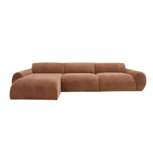 Malmo Muse Rust Chaise Sofa - 3 Seater by James Lane, a Sofas for sale on Style Sourcebook