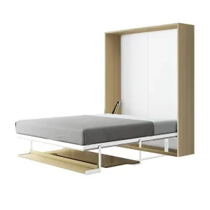 Logan & Cybele Queen Murphy Bed & Mattress in White Natural by Luxo Furniture, a Bedroom Sets & Suites for sale on Style Sourcebook
