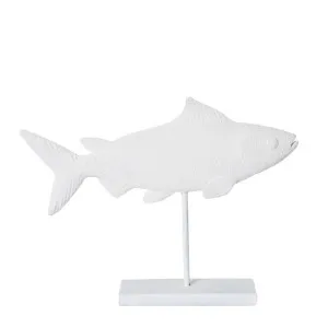 Salmon Fish Stand Sculpture - 37 x 10 x 30cm by James Lane, a Statues & Ornaments for sale on Style Sourcebook