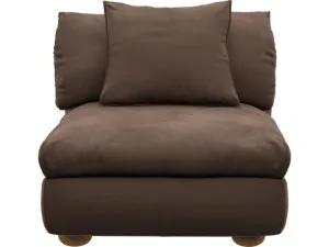 Tully Muse Chocolate Armless Sofa Chair Module by James Lane, a Sofas for sale on Style Sourcebook