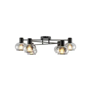 Telbix Marbell 6 Light Close to Ceiling (CTC) Light - Black by Telbix, a Lighting for sale on Style Sourcebook