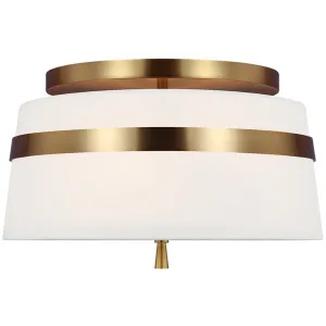 Alexa Hampton Cordtlandt Small Semi-Flush Mount by Visual Comfort Studio - Burnished Brass by Visual Comfort & Co - Studio, a Lighting for sale on Style Sourcebook