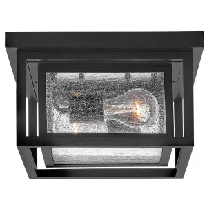 Hinkley Republic Small Exterior Flush Mount - Black by Hinkley, a Lighting for sale on Style Sourcebook